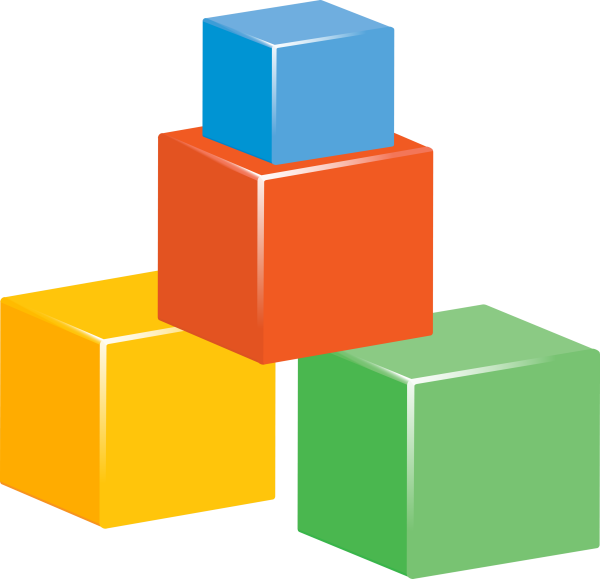 Кубики без фона