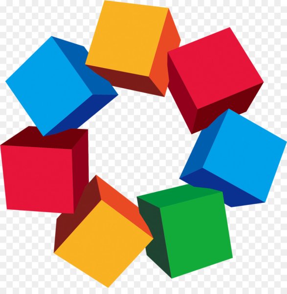 Разноцветные кубики для детей