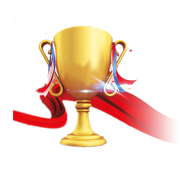 Кубок и медали на прозрачном фоне