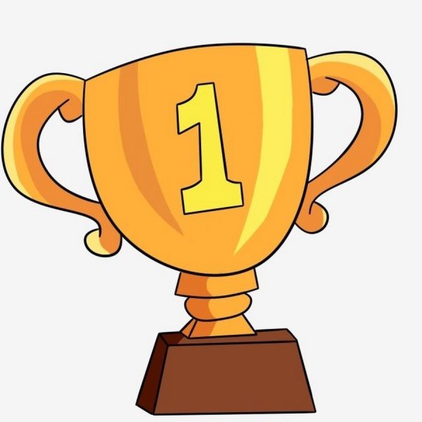 Кубок первое место мультяшный