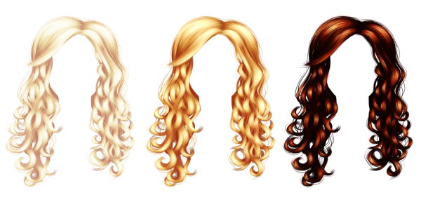 Кудрявые волосы для фотошопа