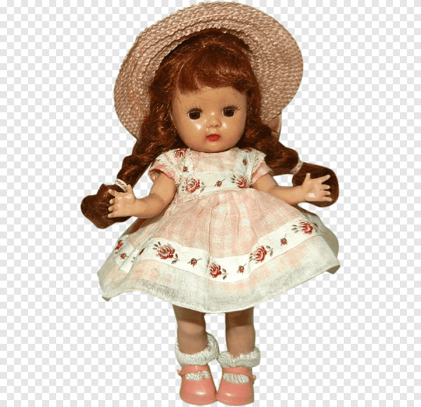 Кукла на белом фоне