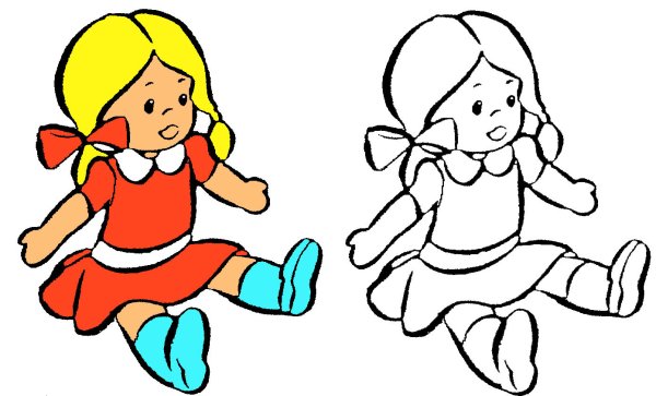 Кукла рисунок
