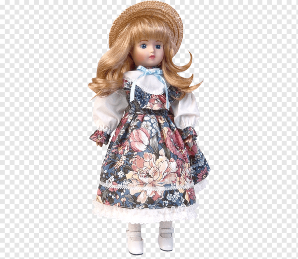 Кукла на белом фоне