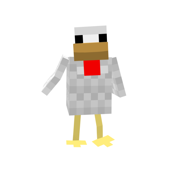 Курица майнкрафт без фона