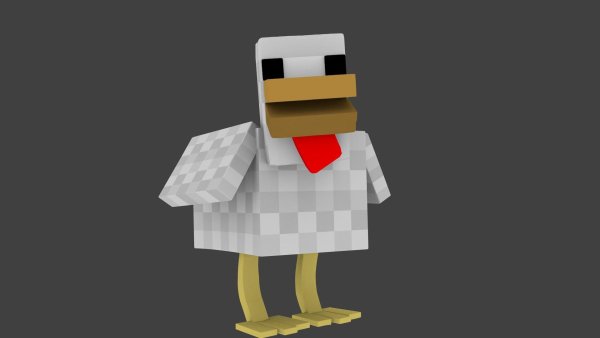 Курица из МАЙНКРАФТА