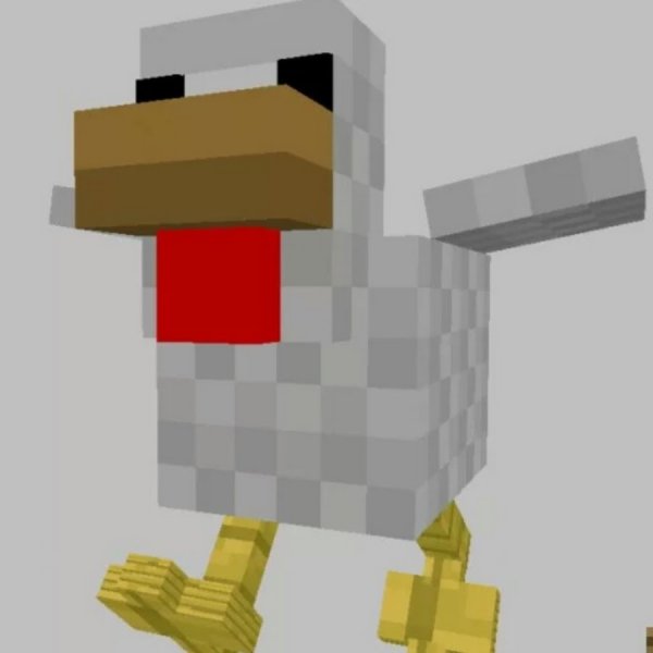 Модель курицы из МАЙНКРАФТА