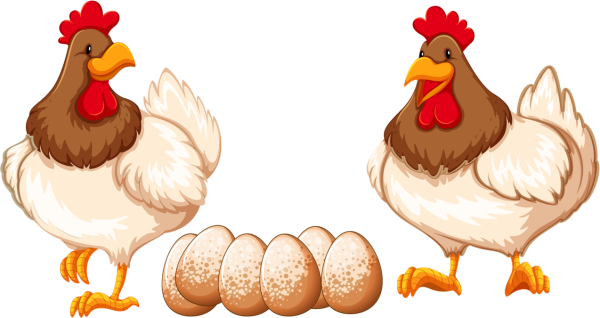 Куры мультяшные