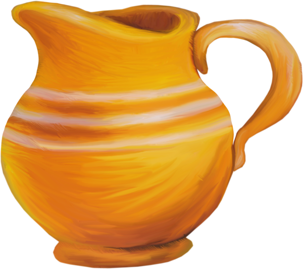 Кувшин на белом фоне