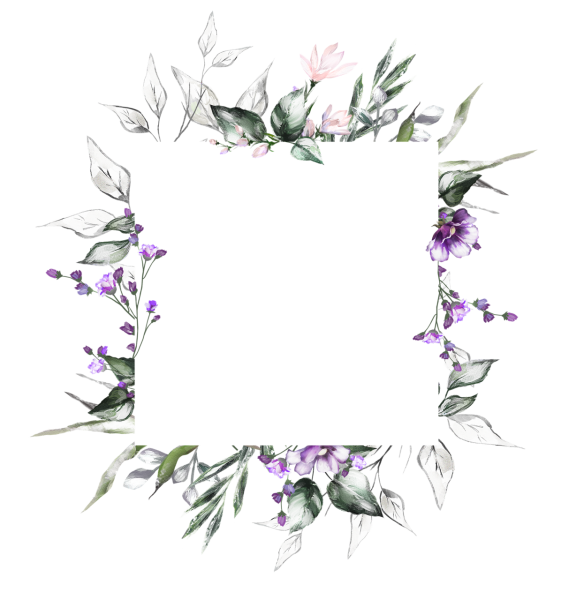 Акварельные цветочные рамки