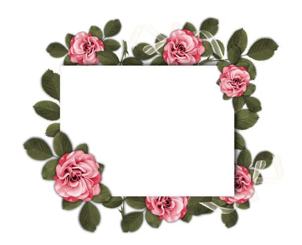 Квадратная рамка с цветами