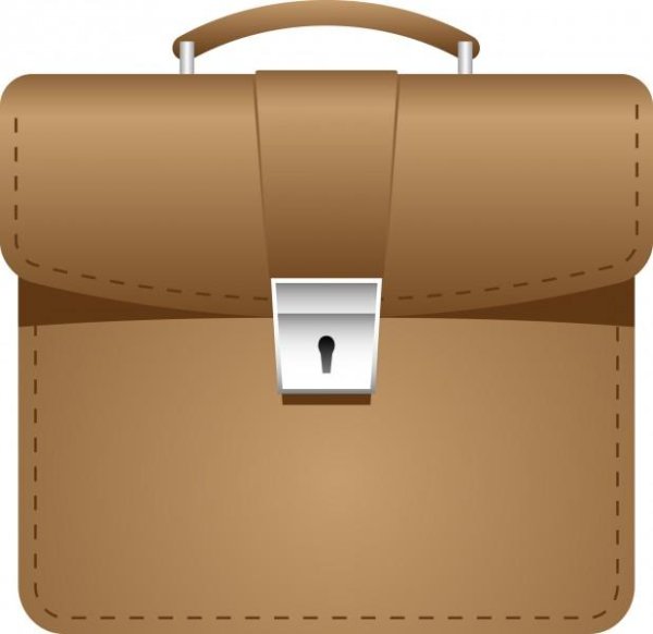 Портфель рисованный квадратный