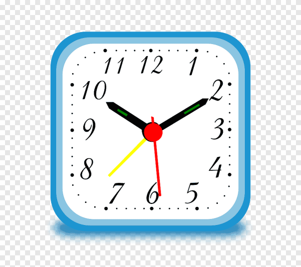 Часы квадратной формы для детей