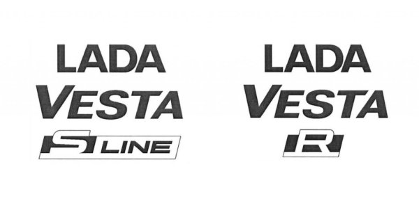 Lada Vesta надпись