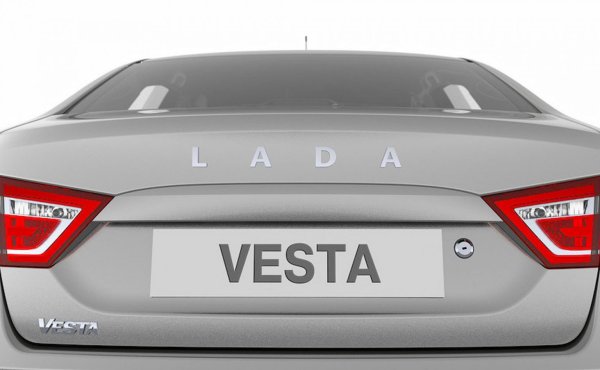 Орнамент задка Lada Веста