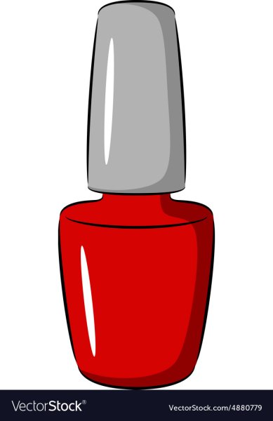 Лак для ногтей на прозрачном фоне