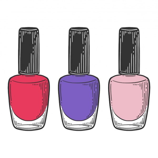 Лак для ногтей вектор силуэт