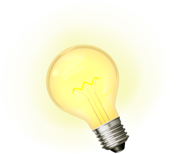 Лампочка без фона