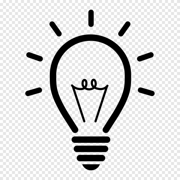 Лампочка силуэт