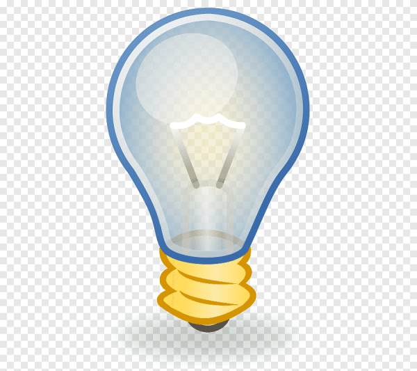 Лампочка на белом фоне