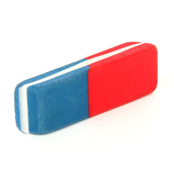 Ластик на белом фоне