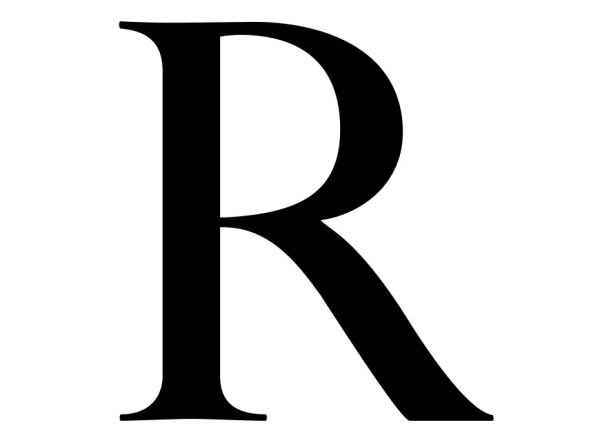 Большая буква r