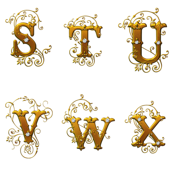 Красивые декоративные буквы