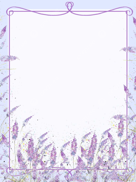 Рамка из лаванды