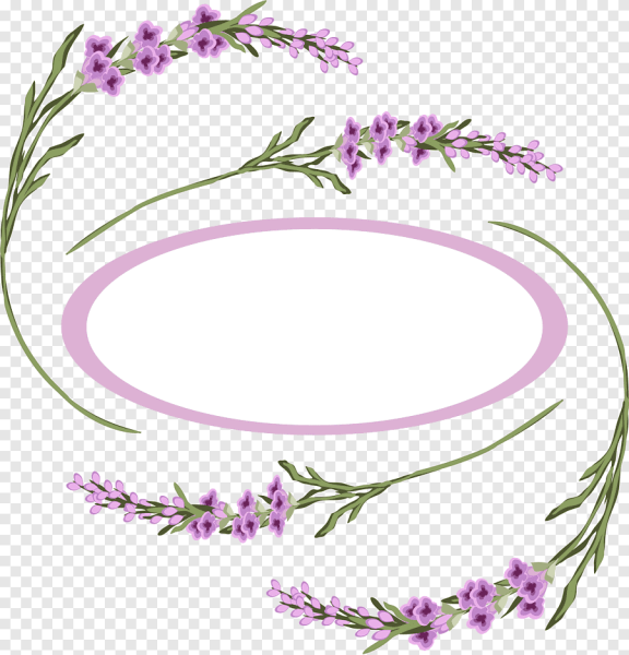 Рамка круглая Лаванда