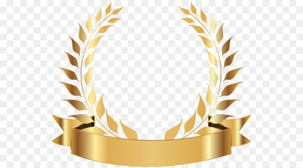 Золотой венок с лентой