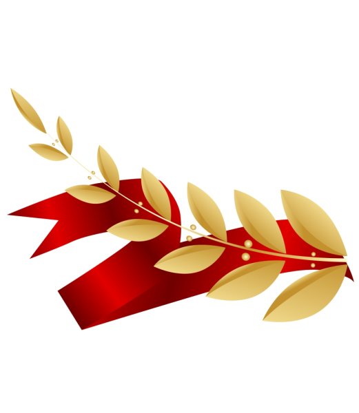 Ветка Лавра с лентой