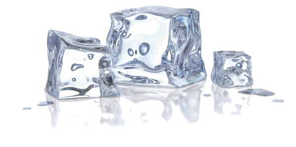 Прозрачные кубики льда