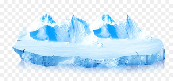 Ледяные горы на прозрачном фоне