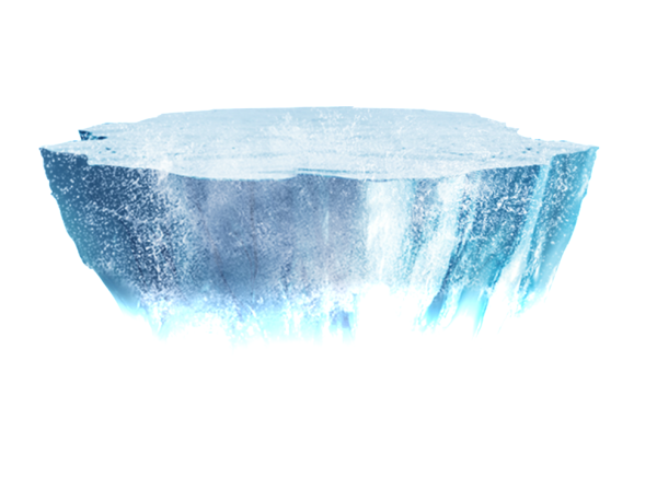 Льдина без фона