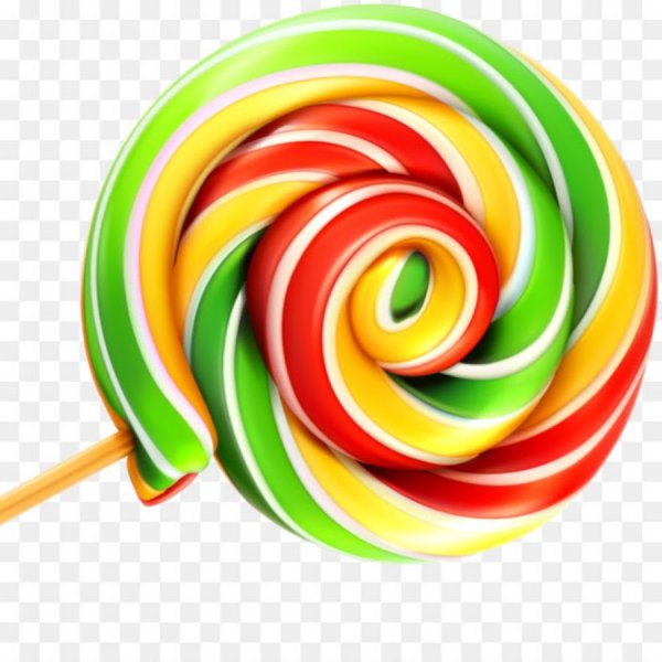 Карамелька на белом фоне