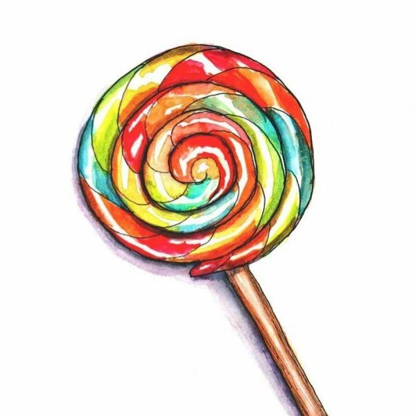 Ребенок с леденцом