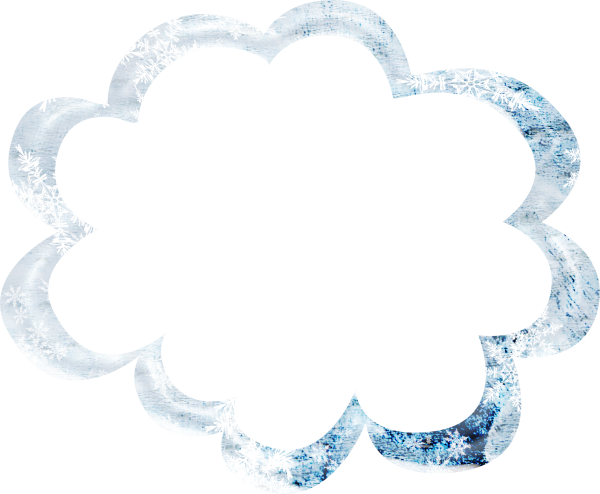 Рамка для надписи зимняя