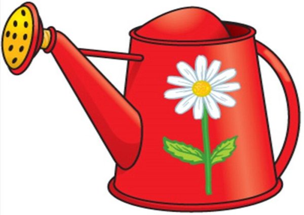 Рисование лейка с цветами для детей