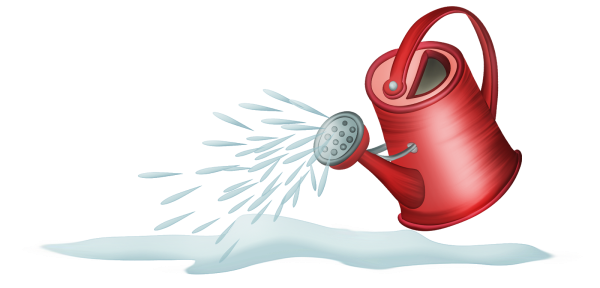 Лейка с водой