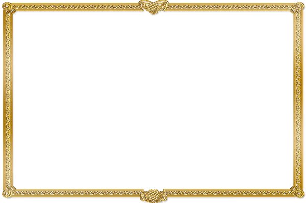 Тонкая Золотая рамка