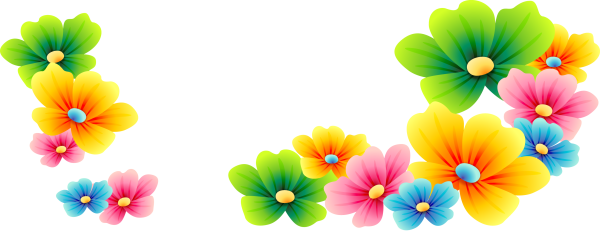 Цветы на прозрачном фоне