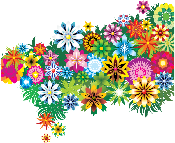 Векторные цветы