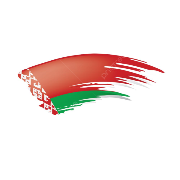 Белорусский флаг на прозрачном фоне