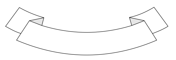 Белая лента для надписи