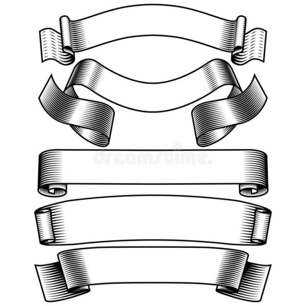 Лента для надписи черно белая