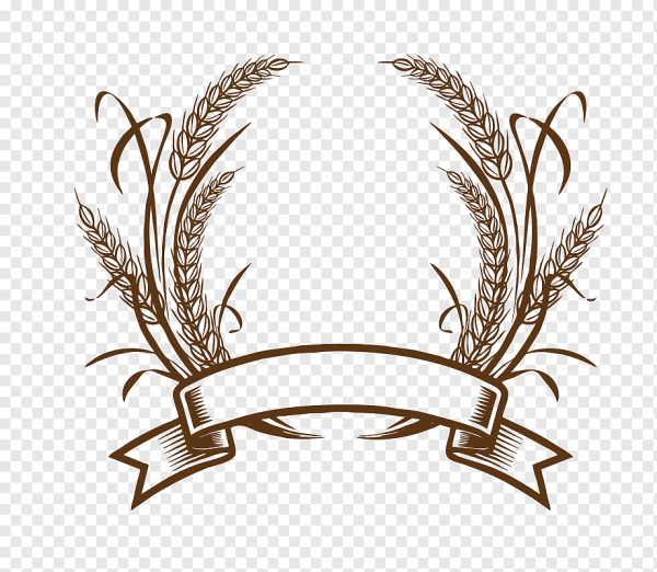 Овальная рамка венок с лентой