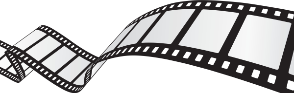 Кинолента на белом фоне