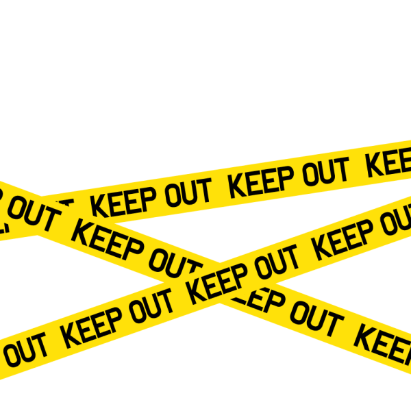 Лента keep out на прозрачном фоне