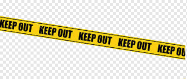 Лента keep out на прозрачном