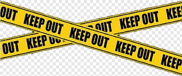 Желтая лента keep out